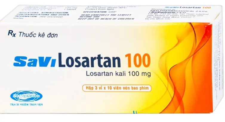 Thuốc Điều Trị Bệnh Cao Huyết Áp Losartan 100mg