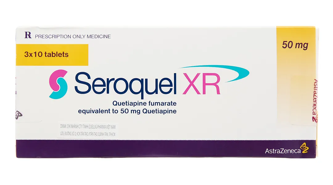 Thuốc Seroquel 50mg  30 viên