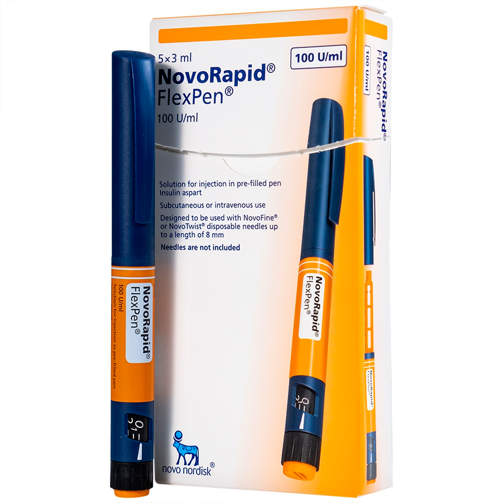 Thuốc Novorapid Flexpen 100 U/ml/ 5 Cây