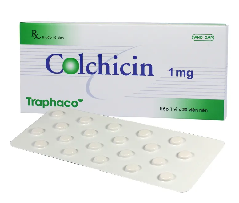 Thuốc Điều Trị Gout Colchicine 1mg 20 Viên