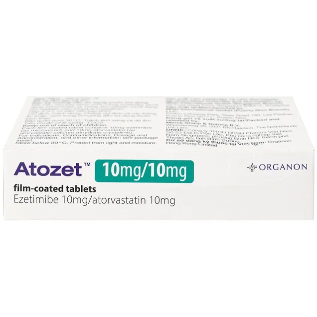 Thuốc điều trị mỡ máu Atozet 10mg/10mg