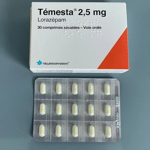 Thuốc điều trị rối loạn lo âu, trầm cảm Temesta 2,5mg