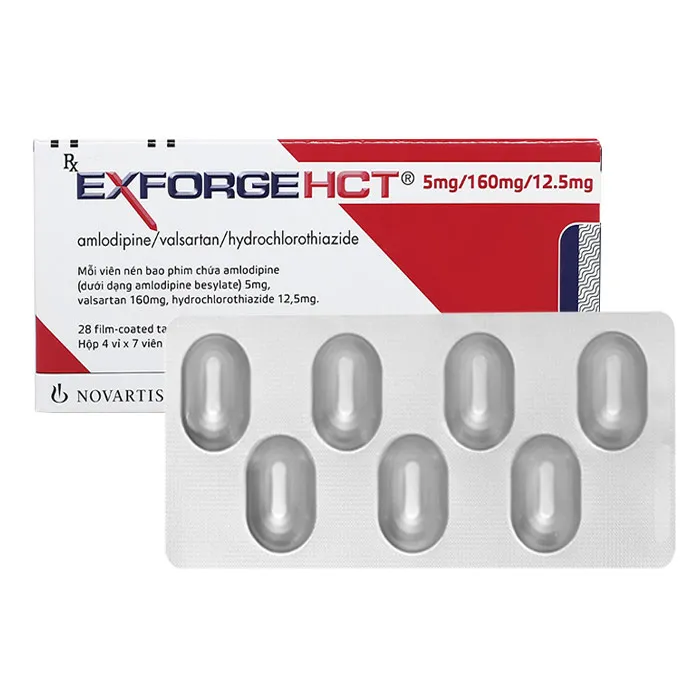 Thuốc điều trị tăng huyết áp Exforge HCT 5mg/160mg