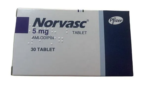 Thuốc điều trị tăng huyết áp Norvasc 5mg