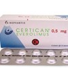 Thuốc điều trị ung thư và ngăn ngừa thải ghép Certican 0.5mg hộp 60 viên