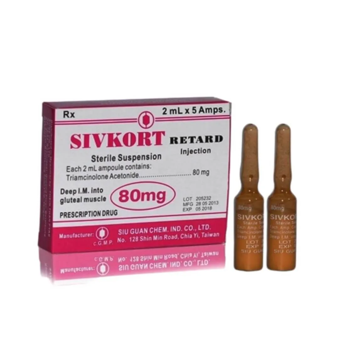 Thuốc kháng viêm Sivkort Retard 80mg/2ml