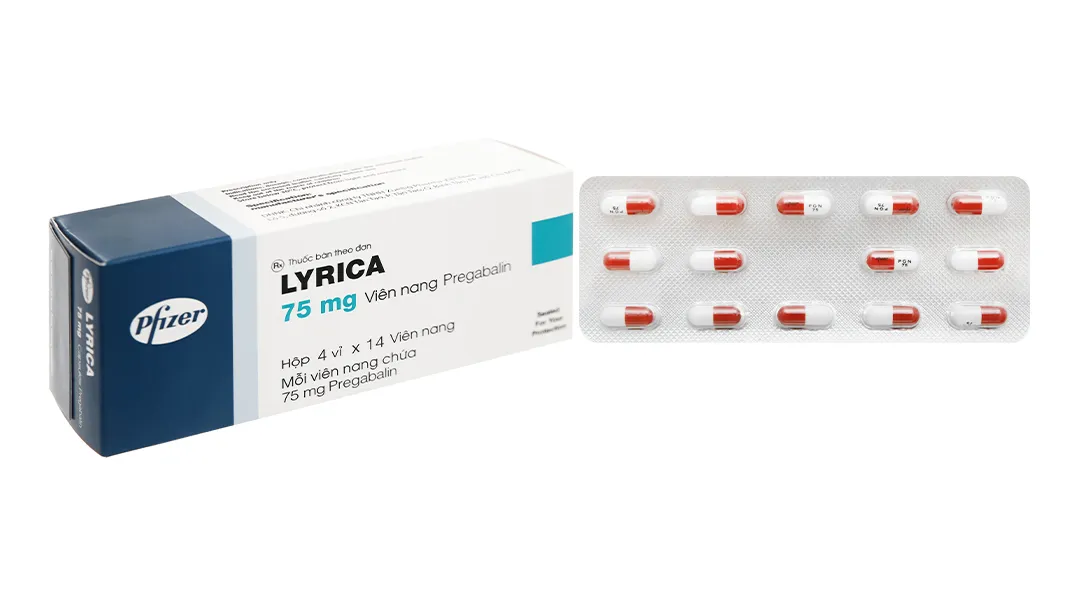 Thuốc Lyrica 150mg Pfizer, Hộp 56 viên
