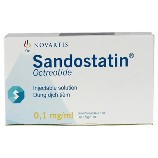 Thuốc Sandostatin 0,1mg/1ml 5 ống