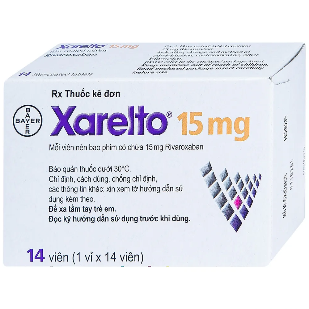 Thuốc Xarelto 15mg 28 viên