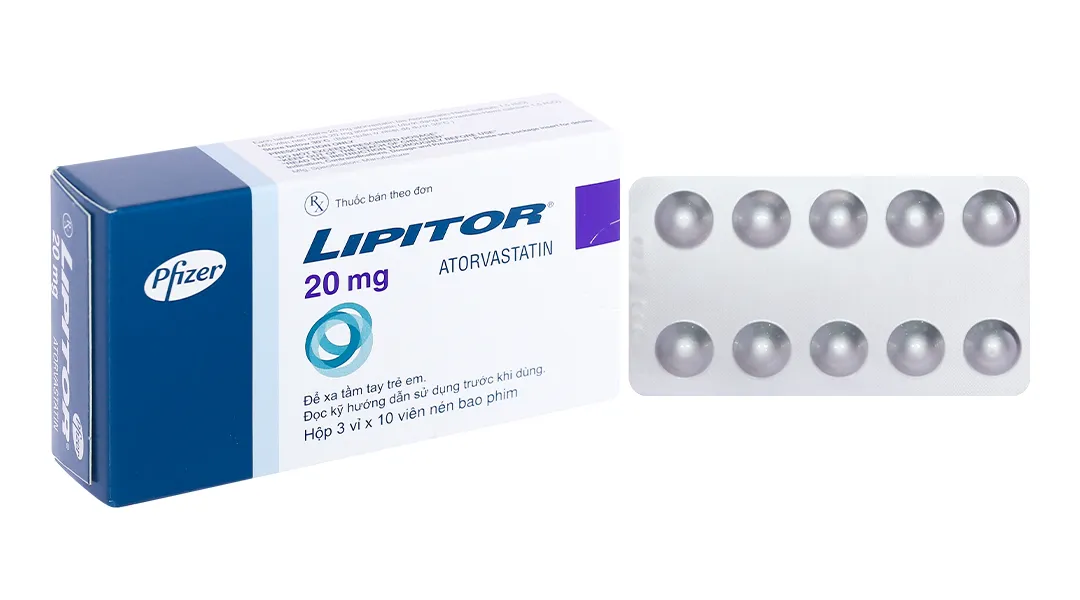 Thuốc Lipitor 20mg 30 viên