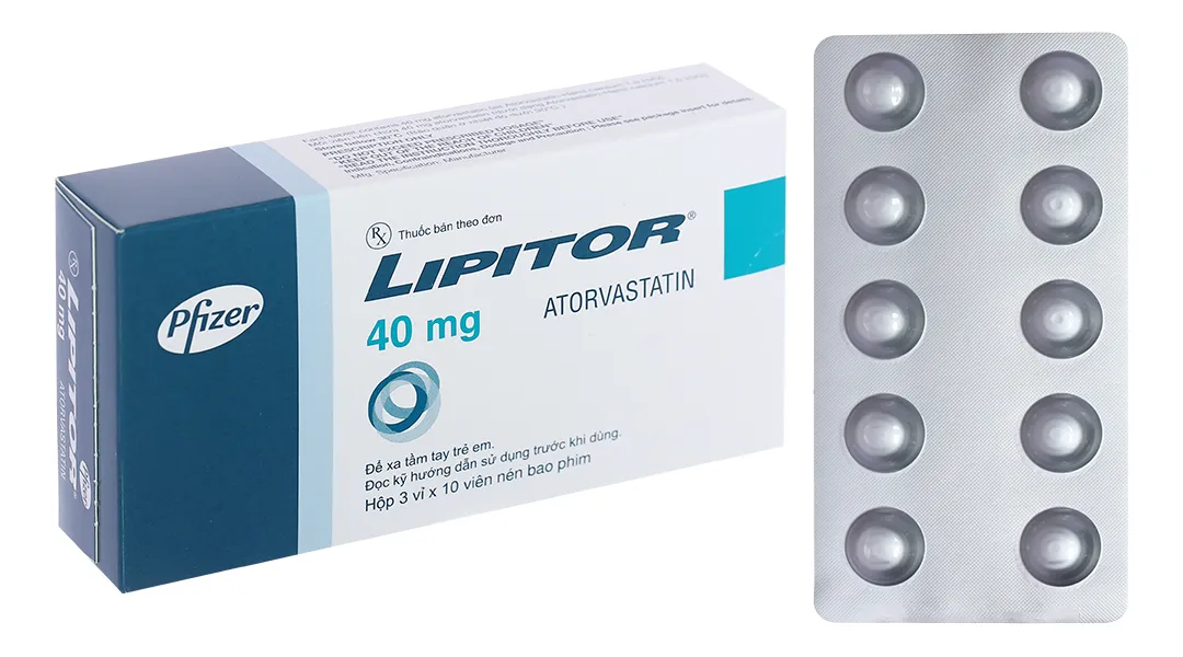 Thuốc Lipitor 40mg hộp 30 viên