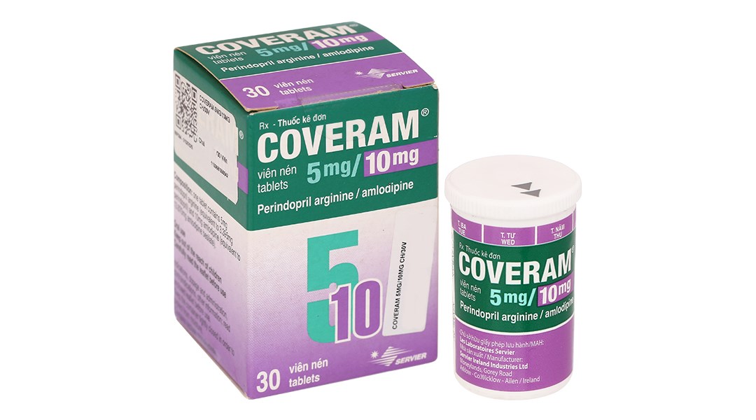 Thuốc Coveram 5mg/10mg 30 viên