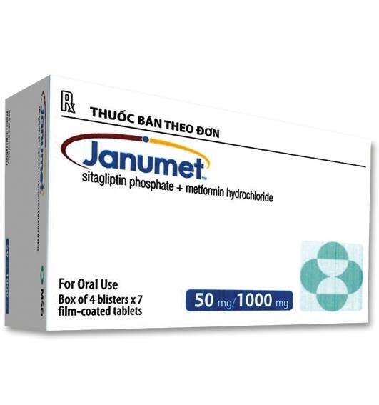 Thuốc Janumet 50mg/1000mg 28 viên