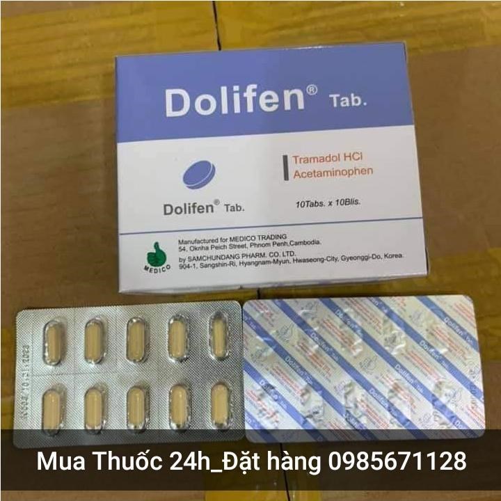 Thuốc Dolifen 500mg 100 Viên