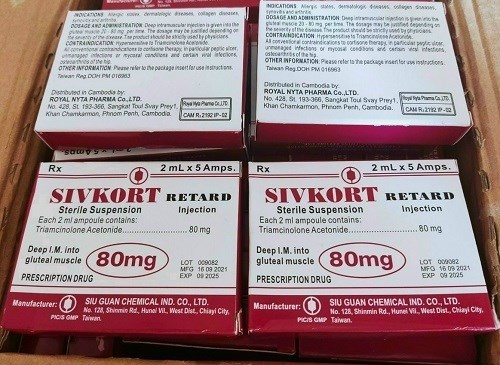 thuốc Sivkort Retard 80mg/2ml